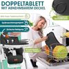 KIDIZ® 3in1 Hochstuhl Kinderhochstuhl inkl. Spielbügel , Babyliege , Kombihochstuhl Babyhochsitz ,7 höhenverstellbar Verstellbare Rückenlehne , mitwachsend ab 0 Monate bis 6 Jahre Babystuhl Schwarz Bild 3