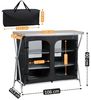 CampFeuer Campingschrank Campingschrank, 110 cm x 47 cm x 90 cm, Campingküche Alu Faltschrank Bild 3