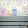 Jumpy Moo's Bio-Baby Waschlappen & Wäschebeutel | 25x25 cm | Perfektes Geschenke-Set für Baby Shower Mädchen & Jungen (Gemischt, 8er Pack) Bild 3