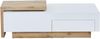 Vente-unique - MANDREA Couchtisch Holz, Platte BeigeWeiß - B 60 cm x H 38 cm x L 178 cm124 cm Bild 3