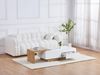 Vente-unique - MANDREA Couchtisch Holz, Platte BeigeWeiß - B 60 cm x H 38 cm x L 178 cm124 cm Bild 2