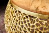 riess-ambiente Couchtisch ABSTRACT LEAF Ø75cm gold / braun (Einzelartikel, 1-St), Wohnzimmer · Massivholz · Metall · rund · handmade · Modern Design Bild 3