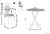 Beliani 'CILENTO' Bistro Set, Metall Grau Bild 3