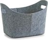 ZELLER PRESENT Korb oval Filz grau 37 x 28 x 25 cm Bild 1
