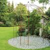 Rosenpavillon Metall 270 Höhe Rankhilfe Rankgitter Rosenbogen aus Eisen, 270 x 200 x 200 cm, Gartenlaube, romantischer Gartenpavillon für Kletterpflanzen, Jasmin Hochzeitsbogen Bild 2
