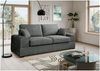 Ecksofa (B/H/T: 221x90x93 cm) in Grau Bild 2
