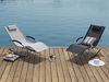 Beliani 'Carano' Gartenliege, PVC / Metall schwarz, 149 x 63 x 84 cm Bild 2