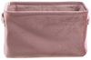 Home4You Aufbewahrungskorb, Rosa, Samt, Tragegriffe, B 33 x H 18 x T 23 cm (1 St) Bild 4