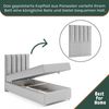 Best for Home Boxspringbett mit Bettkasten Trinity K-10 SINGLE Bonellfederkern inkl. 7 cm Topper (Einzelbett, Polsterbett gepolstertes Kopfteil, Jugendbett, Kinderbett versch. Größen, 70x200 80x200 90x200 100x200 cm), mit oder ohne Topper, Flexible Lie... Bild 5