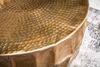 riess-ambiente Couchtisch ORGANIC ORIENT Ø70cm gold (Einzelartikel, 1-St), Wohnzimmer · Metall · rund · Hammerschlag 3D-Design · handmade Bild 5