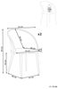 Esszimmerstuhl 2er Set CORNELL Metall Heller Holzfarbton Bild 3
