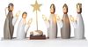 Weihnachtsdeko Krubba, 5 Glühbirnen E10, Weihnachtsfigur Bild 2