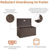 Amazon Basics Box zur Aufbewahrung und Organisation für den Außenbereich, Terrasse, 375 l, braun Bild 2