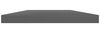 vidaXL Bücherregal-Bretter 4 Stk. Hochglanz-Grau 100x20x1,5 cm 805392 Bild 5