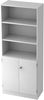 Regal 6770 5 OH, 2 OH Türen, Sockelblende SG Weiß / Weiß Bild 1