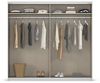 Schwebetürenschrank >Mosbach< in grau metallic / Eiche Artisan - 226x210x62 (BxHxT) Bild 4
