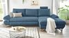 Ecksofa Skalm in blau 284 cm Bild 2