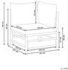 Garten-Eckmodul CERRETO Bambusholz Cremeweiß Bild 3
