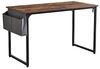 BAKAJI Schreibtisch Arbeitstisch PC-Tisch Arbeitsplatte aus MDF mit Metallrahmen Organizer Organizer Stoffträger und Haken Haus Büro modernes Industriedesign 120x60 x H74 cm Bild 3