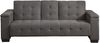 Vente-unique - Schlafsofa Klappsofa 3-Sitzer - Microfaser - Grau - DEVONSHIRE Bild 4
