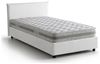 Talamo Italia - Doppelbett Beata, Bettkasten aus Stoff, Öffnung vorne, inklusive Matratze 140x190 cm, 100 % Made in Italy, Weiß Bild 3