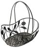 Deko-Korb-Set Blumenkorb Dekokorb Obstkorb Gitterkorb Garten 3tlg. Antik grau Bild 2