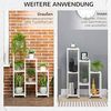 Outsunny Pflanzentreppe Pflanzenständer mit 7 Ablagen (Pflanzenregal, 1 St, Blumenständer), Weiß 65 x 23 x 94,5cm Bild 5