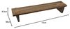 Spetebo Wandregal Wandregal 58 cm mit Beinen - aus altem Holz Bild 2
