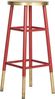 SAFAVIEH Glam Bar & Counter Stool, in Red and Gold Bild 4