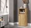 Furn. Design Badkommode Bliss (Midischrank in Evoke Eiche mit schwarz, 40x95 cm), Staboptik Bild 5