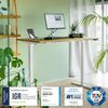 Ergotopia Desktopia Pro X I Elektrisch höhenverstellbarer Schreibtisch I 160x80 cm I Buche-Echtholz I Gestell Weiß I Ziele- und Motivationsfunktion Bild 3