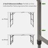Baumarktplus Campingtisch höhenverstellbar, zusammenklappbar, Partytisch, Tapeziertisch, 120x60 cm Bild 5