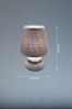 FHL easy 850165 Tischleuchte Bella helbraun sandfarben mit Stoffschirm Leinen Bild 3