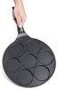 Pfannkuchen Pfanne Ø26cm 7 Fächer Induktion Alu Guss Spiegelei Crepespfanne Pancake geeignet für alle Herdarten Bild 3