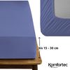 Komfortec Spannbettlaken Boxspringbett bis 15cm - 30cm Matratzenhöhe, Mikrofaser, Gummizug: Rundum, (1 Stück), 160x200 cm, Lila Bild 4