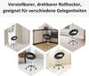 HOMCOM Rollsitz höhenverstellbarer Bürostuhl mit Rollen (Drehhocker, 1 St, Arbeitshocker), PU+Metall, Schwarz, 50 x 54 x 66-78 cm Bild 5