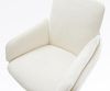Barstuhl Luan-Flex Bouclé Soft Beige Drehfuß höhenverstellbar Edelstahl Silberfarben Bild 5