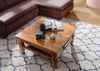 Couchtisch Akazie 85x85x45 honig lackiert OXFORD #0316 Bild 2