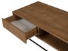 Dmora - Algenib Couchtisch, Couchtisch, Zeitschriftenständer für Sofa, Wohnzimmerregal, 120 x 60 x 43 cm, Walnuss und Schwarz Bild 4