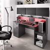 Rimobel FOSK Gaming-Tisch, Melamin, Graphit, Normal Bild 4