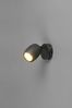 Wandstrahler NANCY mit Schalter aus Metall Schwarz, Höhe 14cm Bild 2