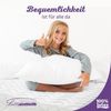Gel Latexkissen Classic Nackenkissen 40x60 40x80 Höhe 14 cm - Baumwoll Kissenbezug - 40x80x14 Bild 5