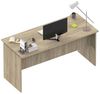 Muebles Pitarch | Großer Bürotisch, Studientisch, Computertisch, Cambrian Eiche, 76 x 155 x 68 cm (Höhe x Breite x Tiefe), modern, Modell Rivoli Bild 4