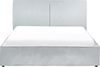 Bett mit Stauraum Chenillegewebe MOISSAC 160 x 200 cm Hellblau Bild 5