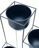 DanDiBo Blumentreppe Metall Schwarz 90 cm Pflanzentreppe mit Topf Innen Indoor Blumenständer 210015 Blumensäule Modern Pflanzenständer Blumenhocker Bild 4