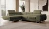 Selsey STEVIL - Ecksofa L-Sofa mit Schlaffunktion, Bettkasten, Ottomane links, Cordbezug Olivgrün Bild 5