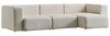 Sofa Suldal 3-Sitzer mit Longchair Cord Beige [en. casa] Bild 4