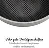 GSW Schmorpfanne Inoxxa Black Ø 28 cm, Edelstahl, Dreischicht-Material, Antihaft-Versiegelung, Wabenstruktur, Induktion Bild 5