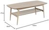 PKline Couchtisch Beistelltisch Wohnzimmertisch Holztisch eiche Hebefunktion Bild 3