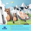KIDIZ® Babywippe Babyschaukel mit 5 Geschwindigkeitseinstellungen zusammenklappbarer Baby Wippe Schaukel Babyhochstuhl mit Spielbogen Spielzeugen 5 beruhigende Naturgeräusche neugeborene Anthrazit Bild 5